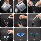 Epoxy Resin Starter Kit - 1 Galon Epoxy Resin with Alcohol Ink, Metallic Ink, Resin Pigment, Mica Powder, Foil Flakes, Glitter and Cast Accessories for Beginners, DIY Resin, Jewelry Making, Tumbler