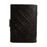 Embossed Leather Blue Stone 120 Page Unlined Journal with Clasp