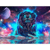 Amphol Lion Diamond Painting Kits for Adults, 5D Diamond Painting for Kids Beginner, Full Drill Diamond Art for Gift Home Decoration(16x12 Inch)