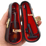 iland Piano Music Box w/Miniature Violin, Mini Musical Instrument - a Romantic Gift Playing w/Timeless Melody The Castle in The Sky (Vintage 6pcs)