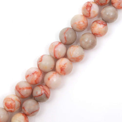 Genuine Natural Stone Beads Red Crazy Lace Agate Round Loose Gemstone 8mm 1 Strand 15.5"45-47pcs DIY Charm Smooth Beads for Bracelet Necklace Earrings Jewelry Making Accessories Supplier ST25