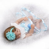iCradle Beautiful Realistic Lifelike 23 Inch 57cm Soft Silicone Reborn Baby Girl Doll Toddler Vinyl Full Body Newborn Dolls Anatomically Correct