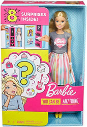 Barbie Doll with 2 Career Looks That Feature 8 Clothing and Accessory Surprises to Discover with Unboxing, Gift for 3 to 7 Year Olds