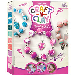 Craft 'n Clay - Jewelry Making Kit for Kids and Tween Girls Age 8-14 Year Old - DIY Bracelet Kits - Arts & Crafts Christmas Gift - Teen Girl Birthday Gifts Ideas - Creative Toy for Preteen & Teenagers