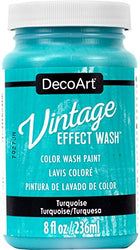 Decoart Vintage Effect Wash 8oz Turquoise