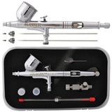 Master Airbrush G233-SET Multi-Purpose Precision Dual-Action Gravity Feed Airbrush Professional Set