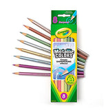 Crayola Colored Pencils, No Repeat Colors, 120 Count, Gift & Crayola Metallic FX Colored Pencils - 8 Pencils