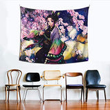Mderwan Anime Demon Slayer Tapestry Wall Hanging Cozy Tapestries Fashion Wall Home Decoration Living Room Bedroom Home Decor 60x51inch