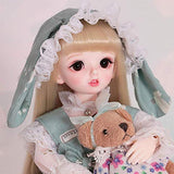 YNSW BJD Doll, Cute Doll with Lace Dress in Green Dress 1/6 10 Inch 26 cm Fashion Doll Birthday Valentines Day Wedding Gift