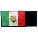 EmbTao Patches Mexico Flag Embroidered Mexican Applique Hook & Loop National Emblem