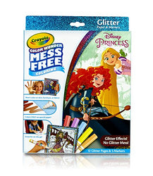 Crayola Color Wonder Glitter Pad & Markers, Princess Toy