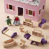 Melissa & Doug Fold & Go Dollhouse | Dollhouses & Dolls | Play Sets | 3+ | Gift for Boy or Girl