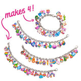 Craft-tastic – DIY Sparkle Charm Bracelets – Design 4 Easy-to-Make Customizable Bracelets with 246 Colorful & Sparkly Puffy Stickers – Creative Arts & Crafts Gift – Fun Jewelry Making Set for Kids
