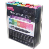 Crafter's Companion SPECN-BRIGHTS24 Spectrum Noir Colouring System Alcohol Marker Dual Nib Pens Box Set-Brights-Pack of 24