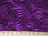 Satin Rosette Purple 60 Inch Fabric By the Yard from The Fabric Exchange ®