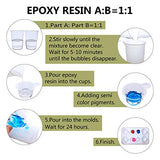 DIYcraft 17 oz （500ml）Epoxy Resin Kit,Crystal Clear Resin,2 Part Casting Resin for Art,Crafts,Tumblers,Casting and Jewelry Making - Art Made Resin Large,Easy Mix 1:1 Jewelry Coating Kit
