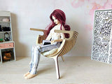 Miniature Dollhouse Modern Chair, Wooden Furniture for 1:3 scale BJD dolls