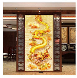 DIY 5D Diamond Painting Kit,Full Diamond Chinese Dragon Loong Embroidery Rhinestone Cross Stitch Arts Craft Supply for Home Wall Decor