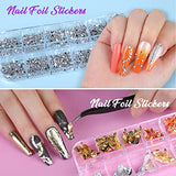 Teenitor Nail Art Starter Kit, Nail Design Decoration Tools Kit with Clear Coffin Nail Tips with Glue, Nail Art Brushes,Fine Glitter,Nail Butterfly Stikers, Nail Foil Flakes, Nail Art Rhinestones,Nail File Buffer and French Manicure Nail Art Stickers