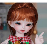 Fbestxie 1/6 BJD Doll SD Dolls 26Cm/10.2Inch Movable Joints with Hair Makeup Gift Collection Christmas Decoration Fashion Handmade Doll,B