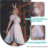 NSPSTT Women Haru Cosplay Costume Anime BEASTARS Cosplay Costume School Uniform Dress Small White