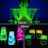 Glow In The Dark Pigment Powder - 10 Color x 25g Epoxy Resin Color Pigment Dyes for DIY Slime Coloring Kit - Luminous Skin Safe Self Glowing for Acrylic Paint, Nail Art, Painting, Crafts - 0.88oz Each