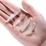 Top Plaza 0.44lb Bulk Irregular Shape Rough Clear Quartz Crystal Points 0.39-1.18'' Raw Natural