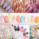 BFY Butterfly Nail Art Stickers Decals Butterfly Glitter Butterfly Nail Sequins & Heart Nail Decals Manicure Nail Art Design For Women Nail Art Supplies Accessories, 2 Box Butterfly &Heart
