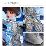 ZDD Spacesuit Styling 1/6 Boy BJD Doll Full Set Makeup + Clothes + Pants + Shoes + Wigs + Doll Accessories Surprise Collection Memorial Gift for Birthday