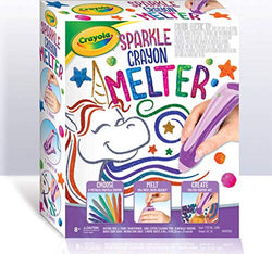 Crayola Crayon Melter with Sparkle Unit, Crayon Melting Art, Metallic Crayons Included, Gift for