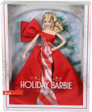 2019 Holiday Barbie Doll, 11.5-Inch, Blonde, Wearing Red and White Gown, with Doll Stand and Certificate of Authenticity