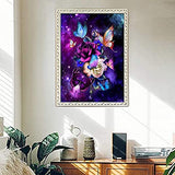 Diamond Painting Kits for Adults, 5D Full Drill Round Diamond Art Flowers and Butterfly Gem Art Supply for Home Wall Deco (Diamond Dotz 12x16inch)