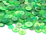 Swpeet 650 Pieces Assorted Sizes Resin Buttons 2 and 4 Holes Round Craft Buttons for Sewing DIY