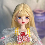 SISON BENNE 30cm BJD Doll 1/6 SD Dolls 12 Inch Ball Jointed Doll DIY Toys with Full Set Clothes Assembled Outfits (6#)