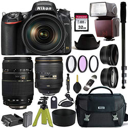 Nikon D750 DSLR Camera with AF-S NIKKOR 24-120mm f/4G ED VR and Tamron AF 70-300mm f/4-5.6 Di LD Macro Lens for Nikon DSLR + Nikon Gadget Bag & Accessory Bundle