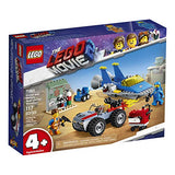 LEGO The Movie 2 Emmet and Benny’s ‘Build and Fix’ Workshop; 70821 Action Car and Spaceship Play Transportation Building Kit for Kids (117 Pieces)