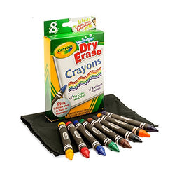 Crayola Dry-Erase Crayons, 8 Count