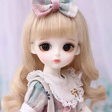 BJD Doll, 1/6 SD Dolls 10 Inch 19 Ball Jointed Doll DIY Toys with Clothes Outfit Shoes Wig Hair Makeup, Best Gift for Girls