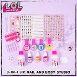 L.O.L. Surprise! 3-in-1 Lip,Nail & Body Studio by Horizon Group USA.DIY Beauty Activity Kit.Make Color Changing Lip Glosses,Mix Fragrances To Make Unique Scents.Add Glitter To Your Nail Polish & More.