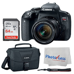 Canon EOS Rebel T7i Digital SLR Camera + Canon EF-S 18-55mm f/4-5.6 IS STM Lens + Canon EOS