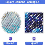 Lxmsja Diamond Painting Kits for Adult Square Full Drill DIY 5D Diamond Rhinestone Embroidery for Home Wall Decor Eye 11.8X15.7inch