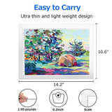 A4 Dimmable Brightness LED Artcraft Light Box Tracer Slim Light Pad Portable Tablet, ME456 USB Power Cable Copy Drawing Board Tracing Table for Artists Designing, Animation, Sketching (White)