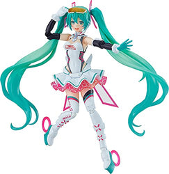 Good Smile Hatsune Miku GT Project: Racing Miku (2021 Version) Figma Action Figure, Multicolor