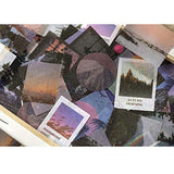 Kawaii Washi Paper Stickers Set (100 Pieces) Mountains and Rivers Sunrise Sunset Seaside Nature Scenery Decorative Sticker for DIY Bullet Journal Diary Laptops Scrapbook Luggage Books