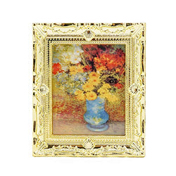 Odoria 1/12 Miniature Framed Art Wall Picture Painting Dollhouse Accessories, Monet