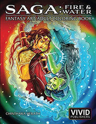 Saga: Fire & Water: Fantasy Art Adult Coloring Book