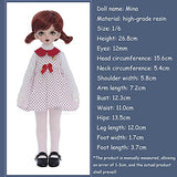Handmade BJD Doll 1/6 Mini SD Doll 26.8cm Movable Jointed SD Simulation Doll DIY Toys, with Full Set Clothes Shoes Wig Makeup, Creative Gift