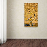 Tree of Life 'Soclet Frieze', 1905 Artwork by Gustav Klimt, 16 by 32-Inch Canvas Wall Art