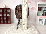 Miniature Chair For 1:3 Scale Dolls. Handmade Wicker Furniture Seat Dollhouse