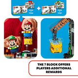 LEGO 71390 Super Mario Reznor Knockdown Expansion Set, Collectible Buildable Game Toy for Kids with Blue Toad Figure, Gifts for Girls & Boys Age 8 Plus